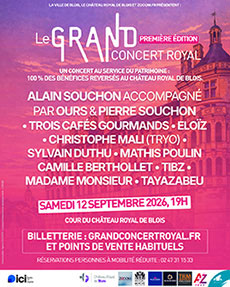 Affiche du Grand Concert Royal au Chateau de Blois